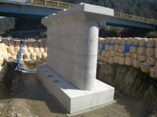 主要地方道広島湯来線新麦谷橋（仮称）下部工事